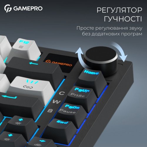 Клавиатура GamePro Asgard Valhalla Pro MK160 Pro Rainy Swithes Wireless with Display White купить в Украине: Киев, Днепр, Харьков, Одесса  | Низкая цена, отзывы, характеристики от TELEMART фото