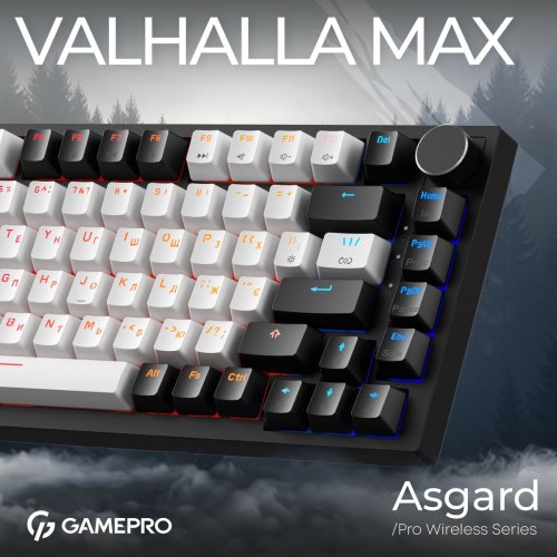 Клавиатура GamePro Asgard Valhalla Max MK160 Max Magnetic Swithes Black купить в Украине: Киев, Днепр, Харьков, Одесса  | Низкая цена, отзывы, характеристики от TELEMART фото