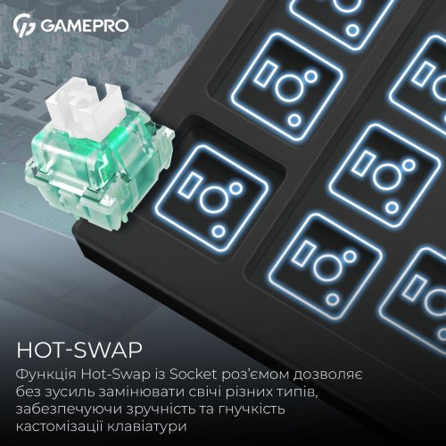 Клавиатура GamePro Asgard Valhalla Max MK160 Max Magnetic Swithes Black купить в Украине: Киев, Днепр, Харьков, Одесса  | Низкая цена, отзывы, характеристики от TELEMART фото