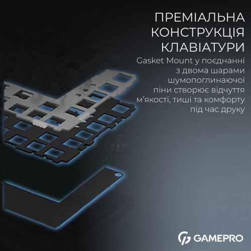 Клавиатура GamePro Asgard Valhalla Max MK160 Max Magnetic Swithes Black купить в Украине: Киев, Днепр, Харьков, Одесса  | Низкая цена, отзывы, характеристики от TELEMART фото