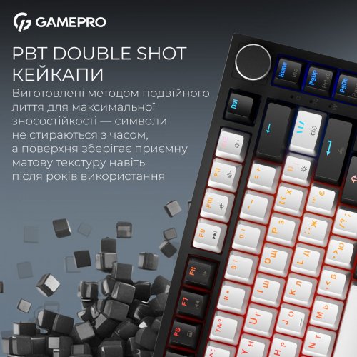 Клавиатура GamePro Asgard Valhalla Max MK160 Max Magnetic Swithes Black купить в Украине: Киев, Днепр, Харьков, Одесса  | Низкая цена, отзывы, характеристики от TELEMART фото