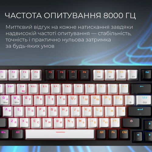 Клавиатура GamePro Asgard Valhalla Max MK160 Max Magnetic Swithes Black купить в Украине: Киев, Днепр, Харьков, Одесса  | Низкая цена, отзывы, характеристики от TELEMART фото