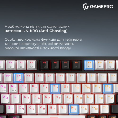 Клавиатура GamePro Asgard Valhalla Max MK160 Max Magnetic Swithes Black купить в Украине: Киев, Днепр, Харьков, Одесса  | Низкая цена, отзывы, характеристики от TELEMART фото