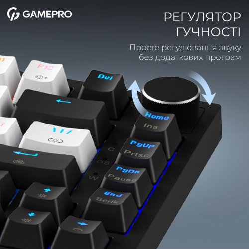Клавиатура GamePro Asgard Valhalla Max MK160 Max Magnetic Swithes Black купить в Украине: Киев, Днепр, Харьков, Одесса  | Низкая цена, отзывы, характеристики от TELEMART фото