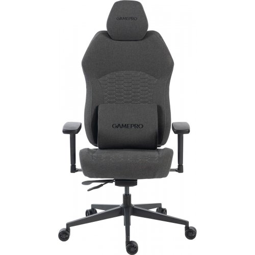 Игровое кресло GamePro GC760 Fabric Dark Grey купить в Украине: Киев, Днепр, Харьков, Одесса  | Низкая цена, отзывы, характеристики от TELEMART фото