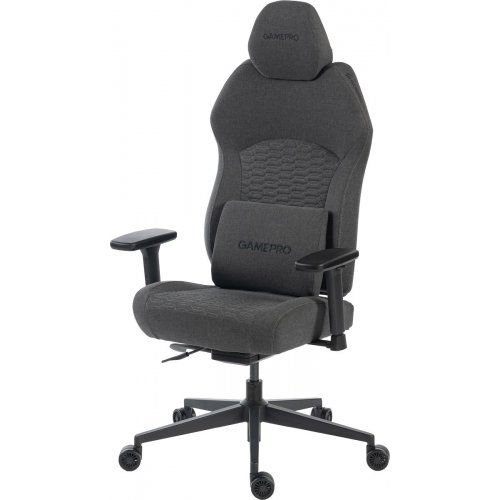 Игровое кресло GamePro GC760 Fabric Dark Grey купить в Украине: Киев, Днепр, Харьков, Одесса  | Низкая цена, отзывы, характеристики от TELEMART фото