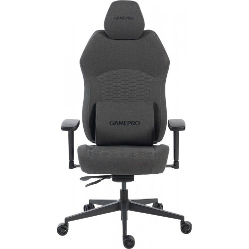 Ігрове крісло GamePro GC760 Fabric Dark Grey купити в Україні: Київ, Львів, Хмельницький, Тернопіль, Івано-Франківськ | Низька ціна, відгуки, характеристики від TELEMART фото