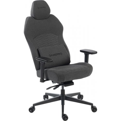 Игровое кресло GamePro GC760 Fabric Dark Grey купить в Украине: Киев, Днепр, Харьков, Одесса  | Низкая цена, отзывы, характеристики от TELEMART фото