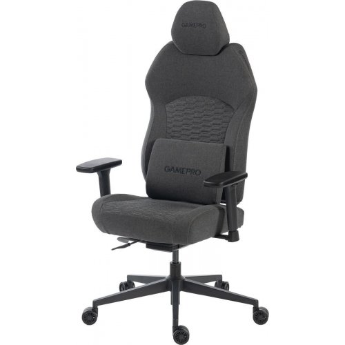 Игровое кресло GamePro GC760 Fabric Dark Grey купить в Украине: Киев, Днепр, Харьков, Одесса  | Низкая цена, отзывы, характеристики от TELEMART фото