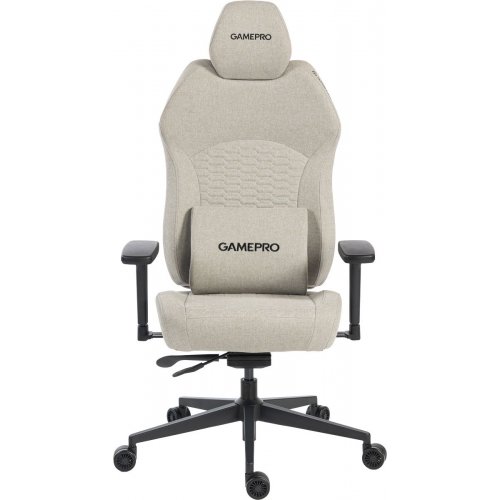 Игровое кресло GamePro GC760 Fabric Light Grey купить в Украине: Киев, Днепр, Харьков, Одесса  | Низкая цена, отзывы, характеристики от TELEMART фото