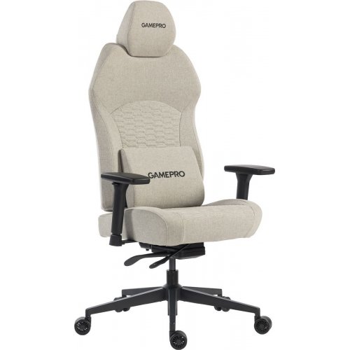 Игровое кресло GamePro GC760 Fabric Light Grey купить в Украине: Киев, Днепр, Харьков, Одесса  | Низкая цена, отзывы, характеристики от TELEMART фото
