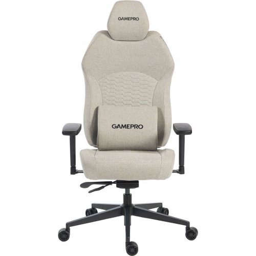 Игровое кресло GamePro GC760 Fabric Light Grey купить в Украине: Киев, Днепр, Харьков, Одесса  | Низкая цена, отзывы, характеристики от TELEMART фото