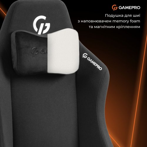 Ігрове крісло GamePro GC775 Fabric Black купити в Україні: Київ, Львів, Хмельницький, Тернопіль, Івано-Франківськ | Низька ціна, відгуки, характеристики від TELEMART фото