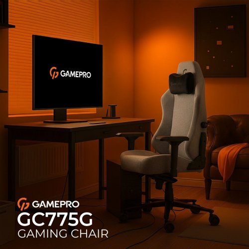 Ігрове крісло GamePro GC775 Fabric Grey купити в Україні: Київ, Львів, Хмельницький, Тернопіль, Івано-Франківськ | Низька ціна, відгуки, характеристики від TELEMART фото