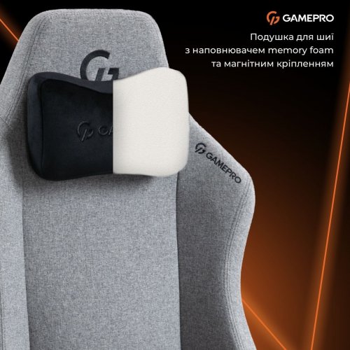 Игровое кресло GamePro GC775 Fabric Grey купить в Украине: Киев, Днепр, Харьков, Одесса  | Низкая цена, отзывы, характеристики от TELEMART фото