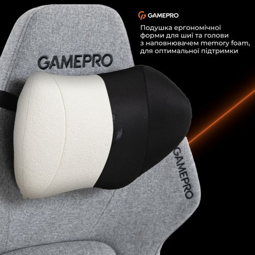 Игровое кресло GamePro GC925 Fabric Grey купить в Украине: Киев, Днепр, Харьков, Одесса  | Низкая цена, отзывы, характеристики от TELEMART фото