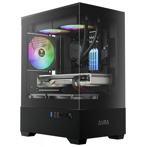 Корпус Gamdias AURA GC9M ARGB Tempered Glass без БП (4711514502527) Black (Восстановлено продавцом, 829243) купить в Украине: Киев, Днепр, Харьков, Одесса  | Проверка совместимости, низкая цена, отзывы, характеристики от TELEMART фото