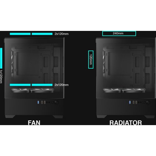 Корпус Gamdias AURA GC9M ARGB Tempered Glass без БП (4711514502527) Black (Восстановлено продавцом, 829243) купить в Украине: Киев, Днепр, Харьков, Одесса  | Проверка совместимости, низкая цена, отзывы, характеристики от TELEMART фото