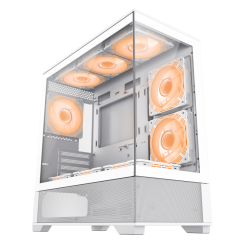 Корпус GAMEMAX Vista M Tempered Glass без БП White (Восстановлено продавцом, 829261)