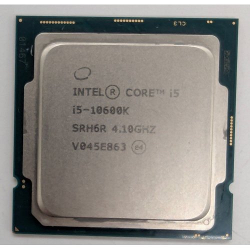 Процесор Intel Core i5-10600K 4.1(4.8)GHz 12MB s1200 Tray (CM8070104282134) (Відновлено продавцем, 829480) купити в Україні: Київ, Львів, Хмельницький, Тернопіль, Івано-Франківськ | Перевірка сумісності, низька ціна, відгуки, характеристики від TELEMART фото