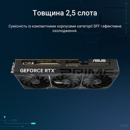 Уценка видеокарта Asus PRIME GeForce RTX 5070 Ti OC 16384MB (PRIME-RTX5070TI-O16G) (Следы использования, 829485) купить в Украине: Киев, Днепр, Харьков, Одесса  | Проверка совместимости, низкая цена, отзывы, характеристики от TELEMART фото