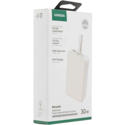 Powerbank Ugreen PB521 20000mAh 30W (45207) Beige купити в Україні: Київ, Львів, Хмельницький, Тернопіль, Івано-Франківськ | Низька ціна, відгуки, характеристики від TELEMART фото