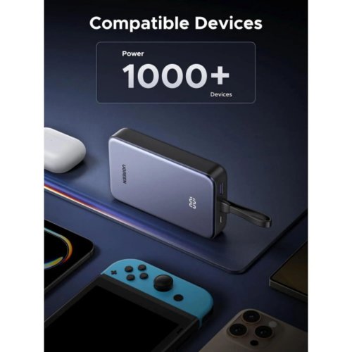 Powerbank Ugreen PB505 20000mAh 20W (45762) Grey купить в Украине: Киев, Днепр, Харьков, Одесса  | Низкая цена, отзывы, характеристики от TELEMART фото