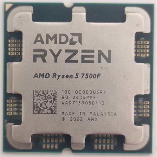 Процессор AMD Ryzen 5 7500F 3.7(5.0)GHz 32MB sAM5 Tray (100-000000597) (Восстановлено продавцом, 829511) купить в Украине: Киев, Днепр, Харьков, Одесса  | Проверка совместимости, низкая цена, отзывы, характеристики от TELEMART фото