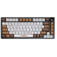 Клавиатура кастомная TYPEVIBE 82 Key Silent (AS-ALBLK82-GZDS-CCXDA-M) Cat Coffee Black