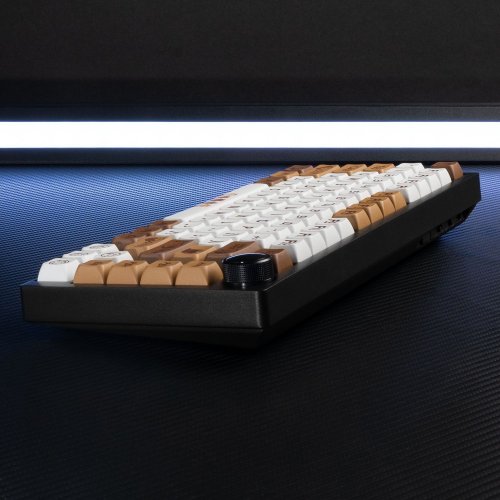 Клавиатура кастомная TYPEVIBE 82 Key Silent (AS-ALBLK82-GZDS-CCXDA-M) Cat Coffee Black купить в Украине: Киев, Днепр, Харьков, Одесса  | Низкая цена, отзывы, характеристики от TELEMART фото