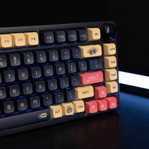 Клавиатура кастомная TYPEVIBE 82 Key Silent (AS-ALBLK82-GZDS-CBXDA-M) Craft Beer Black купить в Украине: Киев, Днепр, Харьков, Одесса  | Низкая цена, отзывы, характеристики от TELEMART фото