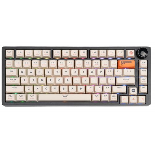 Клавиатура кастомная TYPEVIBE 82 Key Smoothie (AS-ALBLK82-GS-GXDA-M) Gray/Black купить в Украине: Киев, Днепр, Харьков, Одесса  | Низкая цена, отзывы, характеристики от TELEMART фото