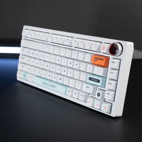 Клавиатура кастомная TYPEVIBE 82 Key Silent (AS-ALWHT82-GZDS-WHXDA-M) White купить в Украине: Киев, Днепр, Харьков, Одесса  | Низкая цена, отзывы, характеристики от TELEMART фото