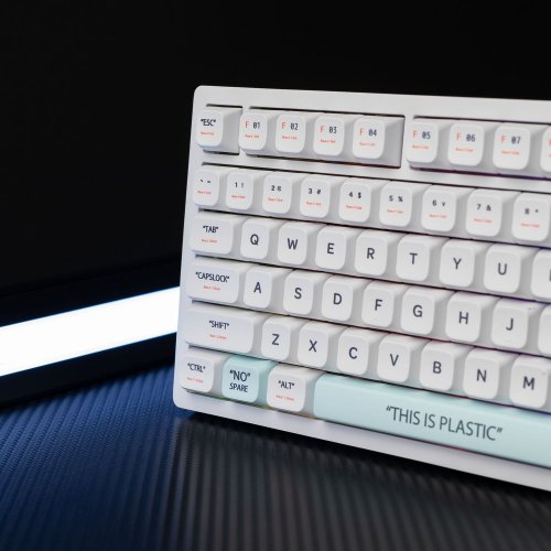 Клавиатура кастомная TYPEVIBE 82 Key Silent (AS-ALWHT82-GZDS-WHXDA-M) White купить в Украине: Киев, Днепр, Харьков, Одесса  | Низкая цена, отзывы, характеристики от TELEMART фото