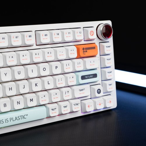 Клавиатура кастомная TYPEVIBE 82 Key Silent (AS-ALWHT82-GZDS-WHXDA-M) White купить в Украине: Киев, Днепр, Харьков, Одесса  | Низкая цена, отзывы, характеристики от TELEMART фото