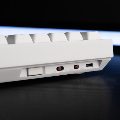 Клавиатура кастомная TYPEVIBE 82 Key Silent (AS-ALWHT82-GZDS-WHXDA-M) White купить в Украине: Киев, Днепр, Харьков, Одесса  | Низкая цена, отзывы, характеристики от TELEMART фото