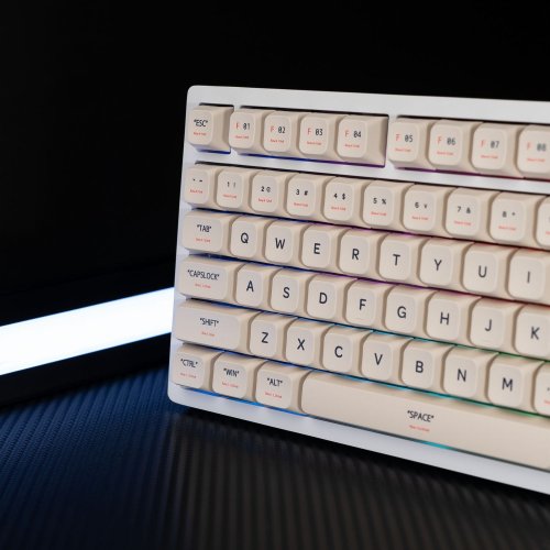 Клавиатура кастомная TYPEVIBE 82 Key Smoothie (AS-ALWHT82-GS-GXDA-M) Gray/White купить в Украине: Киев, Днепр, Харьков, Одесса  | Низкая цена, отзывы, характеристики от TELEMART фото