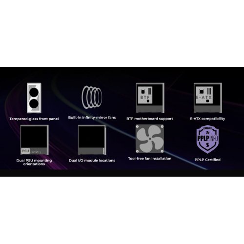 Корпус Lian Li LANCOOL 217 INF Tempered Glass без БП (G99.LAN217INFW.00) White купить в Украине: Киев, Днепр, Харьков, Одесса  | Проверка совместимости, низкая цена, отзывы, характеристики от TELEMART фото