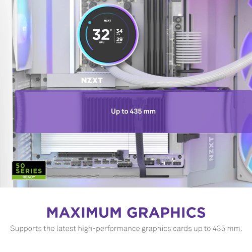 Корпус NZXT H9 Flow RGB Tempered Glass без БП (CM-H92FW-R1) White купить в Украине: Киев, Днепр, Харьков, Одесса  | Проверка совместимости, низкая цена, отзывы, характеристики от TELEMART фото