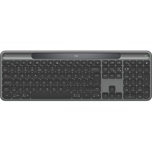 Клавиатура Logitech Signature Slim Solar+ Wireless (920-013764) Graphite купить в Украине: Киев, Днепр, Харьков, Одесса  | Низкая цена, отзывы, характеристики от TELEMART фото