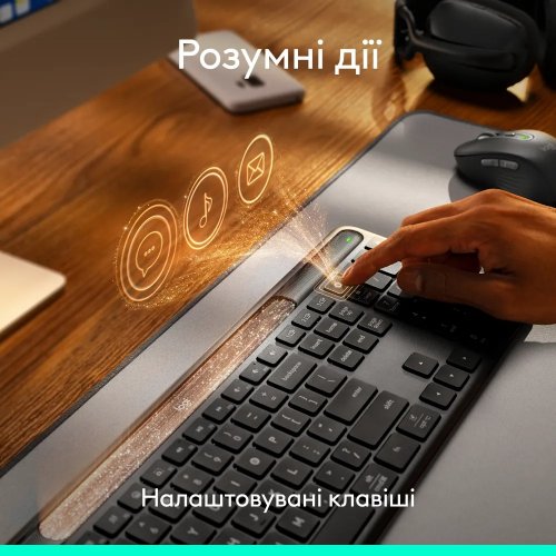 Клавиатура Logitech Signature Slim Solar+ Wireless (920-013764) Graphite купить в Украине: Киев, Днепр, Харьков, Одесса  | Низкая цена, отзывы, характеристики от TELEMART фото