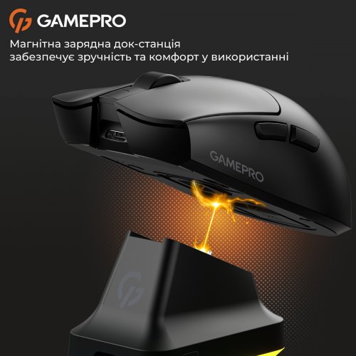 Мышка GamePro Genesis Wizard GM160 Wireless Black купить в Украине: Киев, Днепр, Харьков, Одесса  | Низкая цена, отзывы, характеристики от TELEMART фото