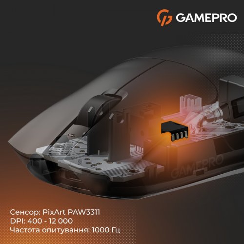 Мышка GamePro Genesis Wizard GM160 Wireless Black купить в Украине: Киев, Днепр, Харьков, Одесса  | Низкая цена, отзывы, характеристики от TELEMART фото