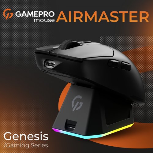Мышка GamePro Genesis Airmaster GM167 Wireless Black купить в Украине: Киев, Днепр, Харьков, Одесса  | Низкая цена, отзывы, характеристики от TELEMART фото