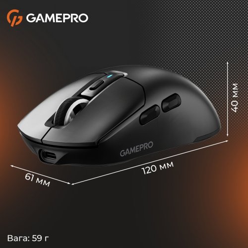 Мышка GamePro Genesis Airmaster GM167 Wireless Black купить в Украине: Киев, Днепр, Харьков, Одесса  | Низкая цена, отзывы, характеристики от TELEMART фото