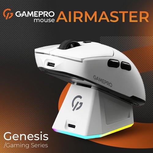 Мышка GamePro Genesis Airmaster GM167 Wireless White купить в Украине: Киев, Днепр, Харьков, Одесса  | Низкая цена, отзывы, характеристики от TELEMART фото