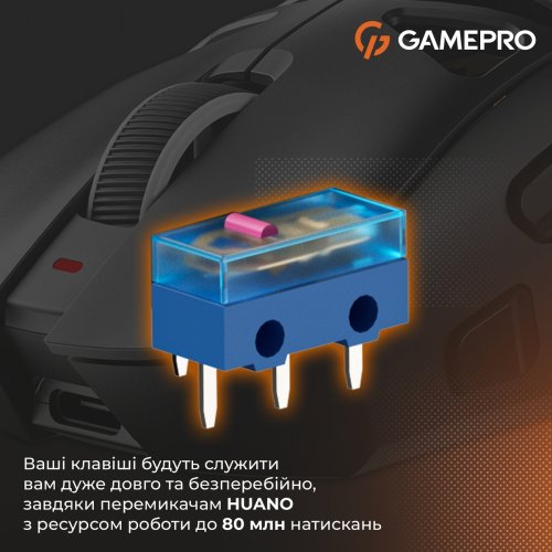 Миша GamePro Genesis Spider GM870 Wireless Black купити в Україні: Київ, Львів, Хмельницький, Тернопіль, Івано-Франківськ | Низька ціна, відгуки, характеристики від TELEMART фото