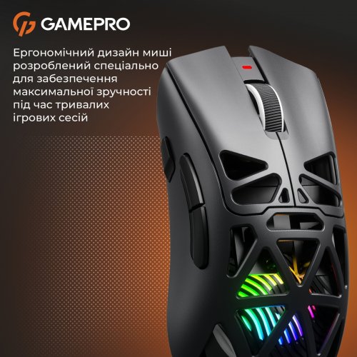 Миша GamePro Genesis Spider GM870 Wireless Black купити в Україні: Київ, Львів, Хмельницький, Тернопіль, Івано-Франківськ | Низька ціна, відгуки, характеристики від TELEMART фото