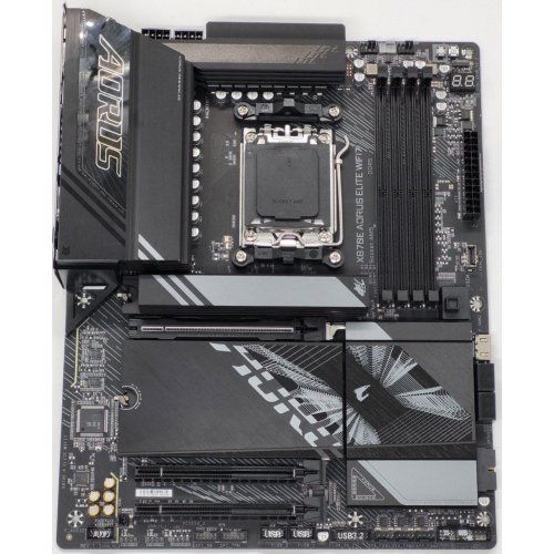 Материнская плата Gigabyte X870E AORUS ELITE WIFI7 (sAM5, AMD X870E) (Восстановлено продавцом, 830114) купить в Украине: Киев, Днепр, Харьков, Одесса  | Проверка совместимости, низкая цена, отзывы, характеристики от TELEMART фото