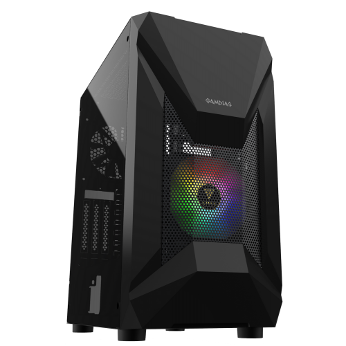 Корпус Gamdias ATHENA E1 Elite Tempered glass без БЖ (4712960135987) Black (Відновлено продавцем, 830121) купити в Україні: Київ, Львів, Хмельницький, Тернопіль, Івано-Франківськ | Перевірка сумісності, низька ціна, відгуки, характеристики від TELEMART фото